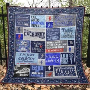 Rockin The Lacrosse Life Quilt Blanket Aq55  Quilt